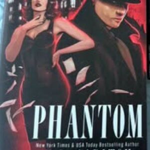 Phantom paperback book cover - red & black